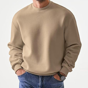 Premium Heavyweight Crewneck Sweatshirt <b>Men</b> Oversized Fit Front Minimalist <b>Pullover</b> Casual Fleece Quick Dry Breathable Custom - Product Image 1