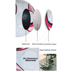 Ballon de football cousu à la machine, nouvelle collection, écologique, taille et couleur personnalisables, équipement sportif le plus vendu - Product Image 5