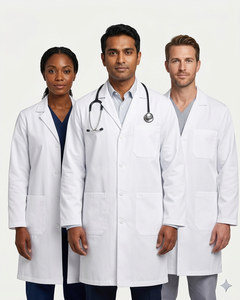 100% Cotton Medical Lab Coat for Men & Women Professional Laboratory Staff Workwear - Product Image 5