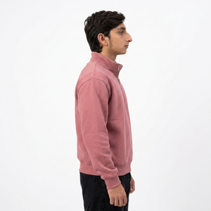 Sudadera Personalizada para Hombre con Cierre de Cremallera, Felpa de Algodón Premium, Hombros Caídos, Cuello Alto, Estilo Urbano Informal - Product Image 4