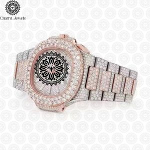 Reloj Mecánico de Acero Inoxidable de Lujo Charm_Jewels para Hombre, Esfera Analógica de 40 mm, Fecha Automática, Cierre de Hebilla, Resistente al Agua 10 Bar - Product Image 5
