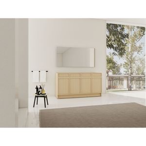60\" Freestanding <b>Bathroom</b> <b>Vanity</b> with 4 Soft Close Cabinet Doors BVC11160DDOK (KD Packing) Excluding Sink - Product Image 5