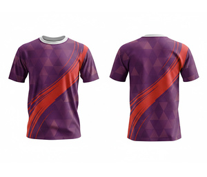 เสื้อยืดกีฬาแบบสั่งทำพิเศษ พิมพ์ลายแบบซับลิเมชั่นเต็มตัว พร้อมบริการพิมพ์ลายแบบไม่จำกัดจำนวน |   ไซส์ผู้ชาย ผู้หญิง และเยาวชน |   น้ำหนักเบา แห้งเร็ว - Product Image 5