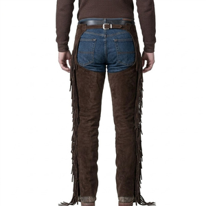 Best Design Lightweight Leather High Quality Men's Western Lowest Price <b>Half</b> Horse Riding <b>Chaps</b> - Product Image 3