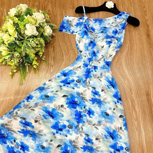 Vestido Largo Sexy de Manga Corta para Mujer, Estilo Maxi, Natural, Simple, Lavable, de Seda, para Primavera, ODM, Combinación Perfecta de Elegancia y Comodidad - Product Image 1