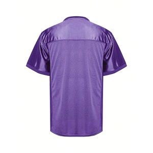 เสื้อฟุตบอลตาข่ายผู้ชายคุณภาพสูงแบบกำหนดเองสำหรับขาย ดีไซน์สวย สีพื้น เสื้อฟุตบอลตาข่ายแบบกำหนดเอง - Product Image 4