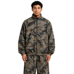 Custom Woodland <b>Camo</b> Men Tracksuit Set Lightweight Zip Up Windbreaker <b>Jacket</b> Loose Jogger Pants Streetwear Wholesale OEM Hoodies - Product Image 2