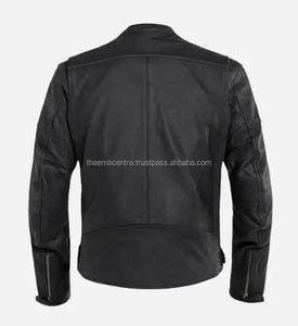 Veste en cuir souple réglable pour hommes Vêtements de mode Dernier style pour la veste en cuir pour hommes d'hiver - Product Image 4