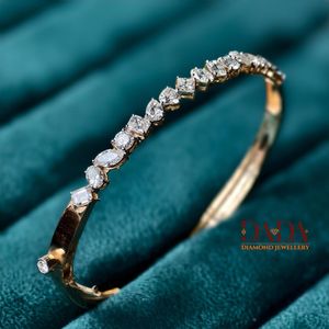 Statement Multi Shape Diamond <b>Bracelet</b> for Women Lab Grown Diamond Designer Jewelry Wedding Anniversary Present - Product Image 2