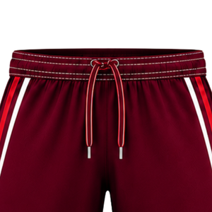 <b>Red</b> Maroon White Rugby <b>Shorts</b> Team Uniform Breathable Lightweight Custom Training Sportswear Athletic Performance <b>Shorts</b> - Product Image 5
