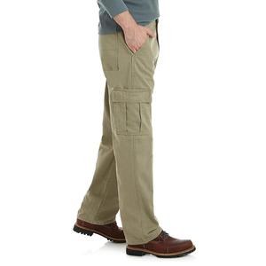 Mens Cargo Pants Solid Color Button Fly Straight Pattern <b>Canvas</b> Multi Pocket Custom Street Wear Premium Fit - Product Image 3