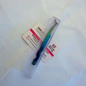 Pinzas para Pestañas GETUP BROSONS IMPEX de Alta Calidad, con Punta de Diamante de Plasma Arcoíris, Acero Inoxidable, Antimagnéticas y Antiestáticas - Product Image 5