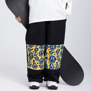 กางเกงสกีเอวสูงแบบหลวมปรับได้กางเกงคาร์โก้กันน้ำสโนว์บอร์ดกันลมกันความร้อนสำหรับกีฬากลางแจ้งฤดูหนาว - Product Image 3