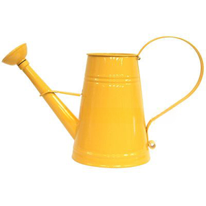 Arrosoirs multi-usages en métal jaune avec poignée pour fleurs, maison, jardin, plantes d'extérieur, balcon - Product Image 1