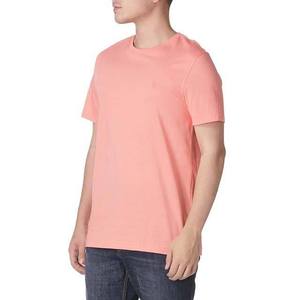 T-shirt à manches courtes pour homme, col rond, coupe classique, couleur unie, jersey tricoté décontracté, 100% coton - Product Image 1