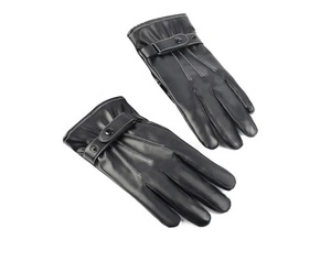 Gants d'hiver en cuir pour hommes, à écran tactile, doublure polaire douce, pour la conduite de moto, les activités de plein air, les fêtes, les voyages - Product Image 2