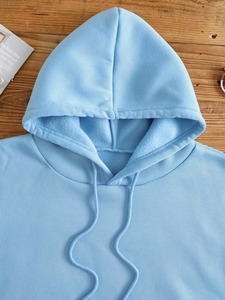 Sweat à capuche unisexe grande taille avec fermeture éclair, personnalisable, en mélange polyester/coton, polaire respirant, écologique, service OEM régulier - Product Image 4