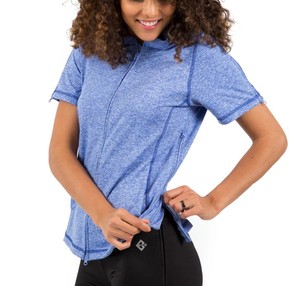 T-shirts en jersey à perles, coupe ajustée, en coton/fibre de bambou, épaules dénudées, ouverture latérale à boutons-pression, manches courtes, vêtements adaptatifs pour - Product Image 3