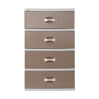 Cómoda de Dormitorio de 4 Niveles en Oferta, Organizador de Almacenamiento Multicapa, Cajones de Gran Capacidad, Diseño Moderno y Minimalista
