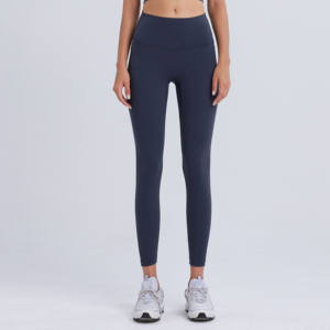 กางเกงเลกกิ้งออกกำลังกายสำหรับผู้หญิง ระบายอากาศได้ดี สีพีช ทรงเข้ารูป กระชับสัดส่วน เหมาะสำหรับวิ่ง โยคะ และเล่นกีฬา ยกกระชับสะโพก เอวสูง - Product Image 4