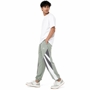 Wholesale Custom Color Block Jogger Sweatpants Elastic Waist Drawstring Casual Streetwear Side Pocket <b>Athletic</b> Track men's pants - Product Image 3