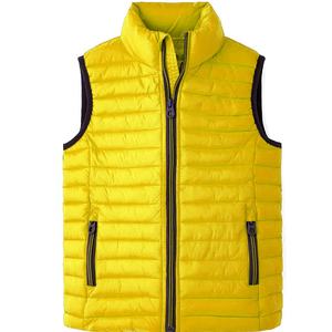 Chaleco de Invierno Personalizado para Hombre, Reversible, Transpirable, Ecológico, de Tela de Lana Peinada, Acolchado de Poliéster, Impermeable, Cortavientos, para Viaje - Product Image 1