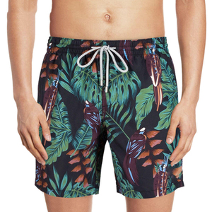 Shorts de bain décontractés pour hommes, taille mi-haute, respirants, écologiques, séchage rapide, en polyester, couleur personnalisable, motif uni – Grande Vente - Product Image 2