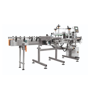Machine d'étiquetage automatique de qualité export pour bouteilles, bocaux et conteneurs, avec applicateur d'étiquettes autocollantes linéaires, à vendre - Product Image 1