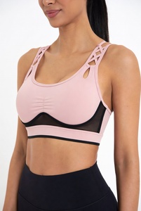 Top Quality Women Yoga Fitness Sexy <b>Bra</b> Sportswear Fitness <b>Stretch</b> Seamless <b>Bra</b> With Custom Logo - Product Image 3
