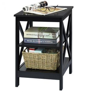 Comodino a 3 livelli X Design con pratici spazi contenitori - Product Image 1