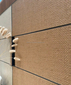 Papier peint en raphia naturel pour murs intérieurs de luxe Revêtement mural texturé fait à la main pour hôtels et villas - Product Image 3