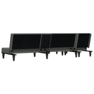 โซฟาเบดรูปตัวแอลสีเทาเข้ม - Product Image 5