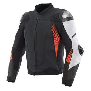Chaqueta de Motociclista de Cuero Vacuno, Talla Grande, Protectora, Ignífuga, con Armadura, Resistente al Viento, % Poliéster - Product Image 1