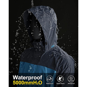 <b>Mens</b> Softshell Windbreaker <b>Jacket</b> Front Custom Logo Hooded <b>Waterproof</b> Eco-Friendly Quick Dry Lightweight Breathable Winter - Product Image 4