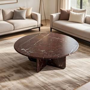Elegante Mesa de Centro de Mármol con Marco, Superficie de Resina Resistente al Fuego para Uso en Hoteles - Product Image 2