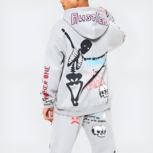 Conjunto Deportivo para Hombre, Sudadera con Capucha y Pantalones Jogger, Estampado Completo, Ropa Casual Urbana, Corte Holgado, Ropa de Invierno, Logotipo Personalizado, Venta al Por Mayor - Product Image 4