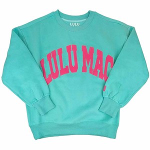 Sudadera Lulu Mac Oversized con Cuello Redondo, 100% Algodón, Estampado de Letras en Azul y Naranja, Unisex, Estilo Verano, 2 Piezas - Product Image 6