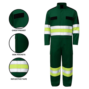 Overol de Seguridad Reflectante de Alta Visibilidad Glory para Mecánicos de Campos Petroleros con Cinta Reflectante, Ropa de Trabajo de Seguridad de la Mejor Calidad - Product Image 3