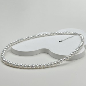 Collier de perles d'eau douce Zhuji 5-6 mm, gris froid rare, extrêmement brillant, riche en eau de mer, perles d'eau douce parfaites, riches en eau de mer - Product Image 1