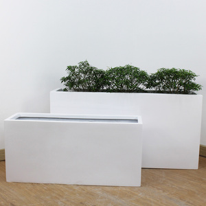 Nouvelle jardinière décorative moderne en fibre de verre pour la décoration de jardin et de maison, prix compétitif - Product Image 2