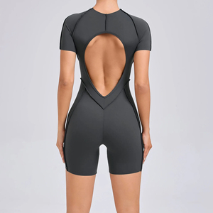 High Quality Gym <b>Jumpsuit</b> Compression Activewear Clothing Wholesale Factory Ribbed <b>Workout</b> <b>Jumpsuit</b> Athletic Fitness <b>Jumpsuit</b> - Product Image 2