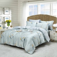Draps-housses de luxe en polyester, 60s 80s 100s, imprimés sur mesure, motifs unis, 500TC, anti-bactériens, ensemble 4 pièces, coutures discrètes
