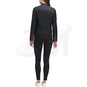 แจ็คเก็ตหนังผู้หญิงแบบสั่งทำปี 2026 ออกแบบเองได้ ขายส่ง จัดส่งรวดเร็ว รับออกแบบโลโก้ตามความต้องการ - Product Image 3