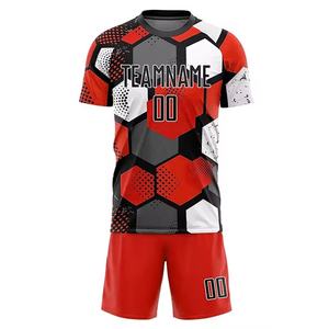 ชุดฟุตบอลแบบกำหนดเอง OEM ออกแบบชุดของคุณเอง มีทุกขนาด ราคาขายส่ง ปรับแต่งโลโก้และชื่อทีมของคุณเอง - Product Image 5