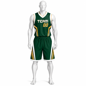 Uniforme de Baloncesto Personalizado con Logotipo y Número, Conjunto de Camiseta sin Mangas y Pantalones Cortos, Transpirable, de Poliéster, para Equipos Adultos - Product Image 4