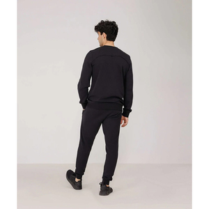 Custom Print Logo Men Casual <b>Oversized</b> <b>Hoodies</b> and Sweatpants Joggers Set Contrast <b>Stitch</b> Plain Sweat suit Cotton Sport - Product Image 3