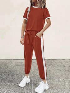 OEM Custom Color Block Summer breathable Set <b>Women</b> Two Piece short set Nylon Zipper Windbreaker <b>Jacket</b> Set Tracksuits - Product Image 5