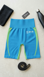 กางเกงขาสั้นออกกำลังกายโยคะสำหรับผู้หญิง ยกกระชับสะโพก ฟิตเนส ไบค์เกอร์ เอวสูง สตรีทแวร์ แห้งเร็ว ระบายอากาศได้ดี ผ้าไนลอน/คอตตอน - Product Image 6