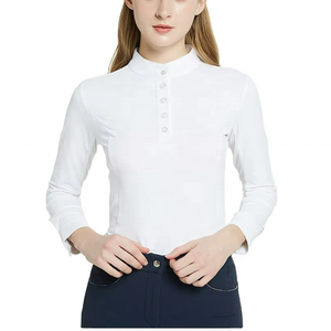 Quick Dry Women <b>Long</b> <b>Sleeve</b> Shirt Equestrian Wear Slim Fitting Horse Riding <b>Workout</b> Clothing Horse Riding <b>Tops</b> - Product Image 2