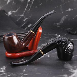 Pipa de Fumar de Madera Sólida de Lujo, Ecológica, de la Mejor Calidad, Pulida, para Hombre, Regalo para Fiestas y Viajes - Product Image 1